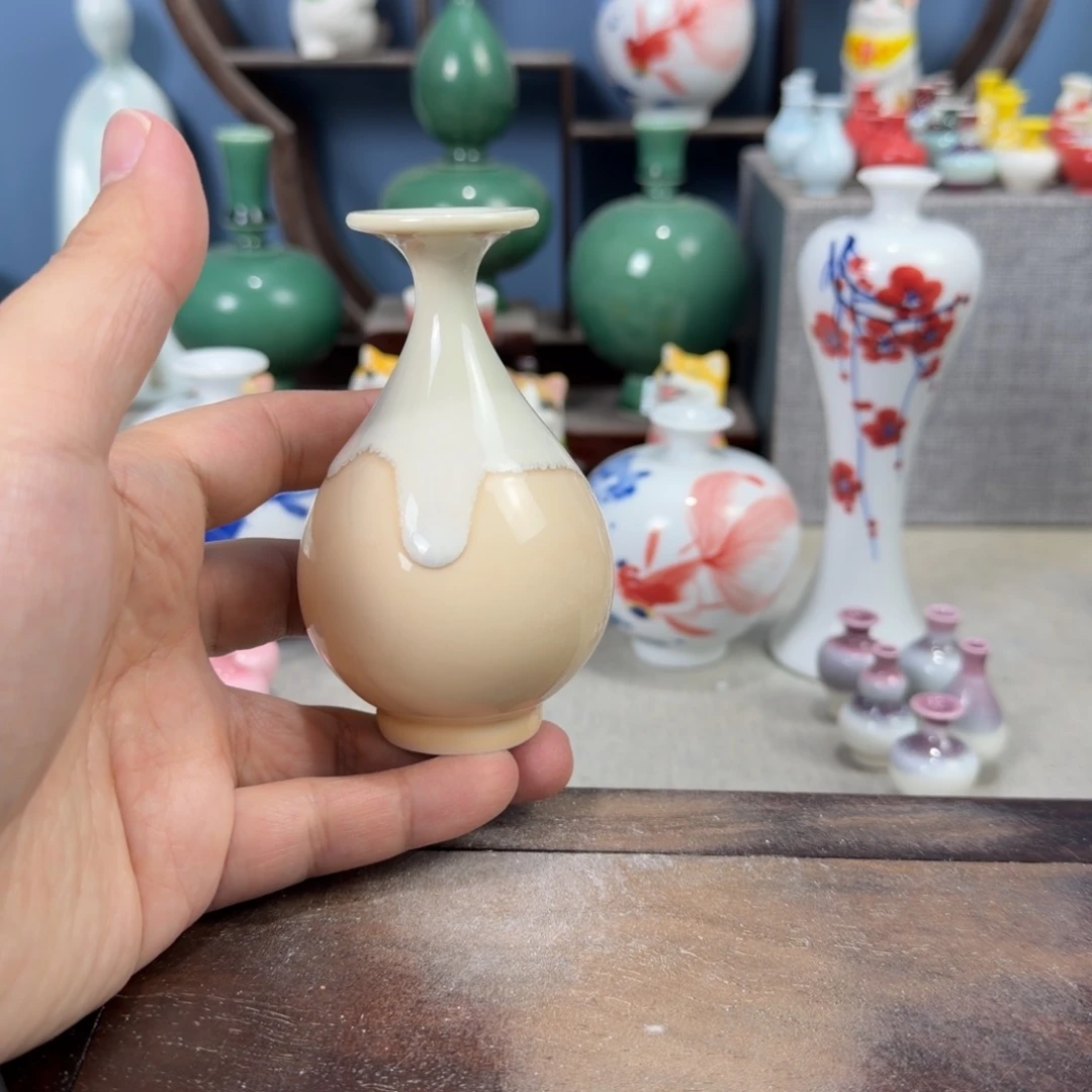 陶瓷手工小花器摆件