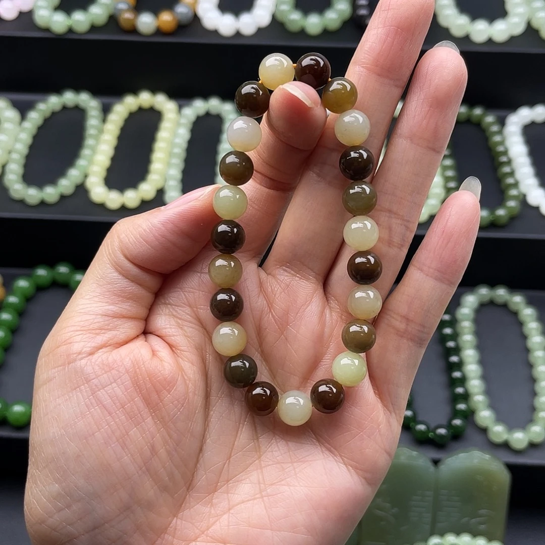 和田玉未镶嵌手链