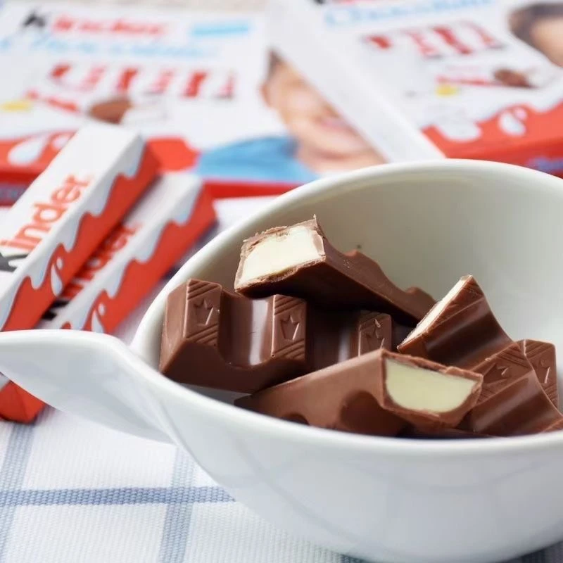 kinder健达牛奶巧克力100g建达t8牛奶夹心糖果礼物儿童小零食条装