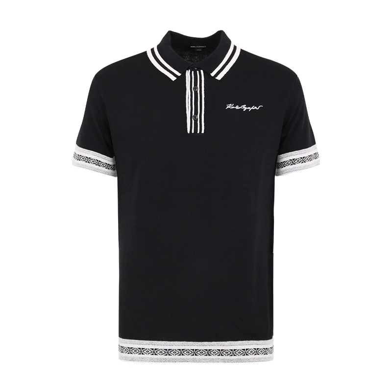 卡尔卡尔拉格斐KARL LAGERFELD男士夏季新款短袖POLO衫LM2K4017