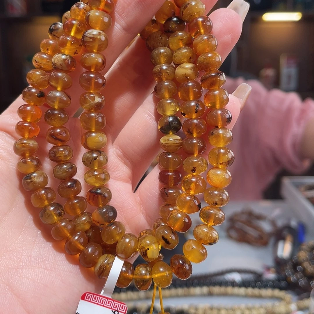 M***思琥珀未镶嵌手链8m