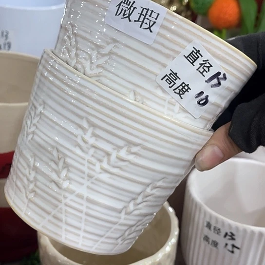 多肉绿植陶瓷花盆9.9包邮