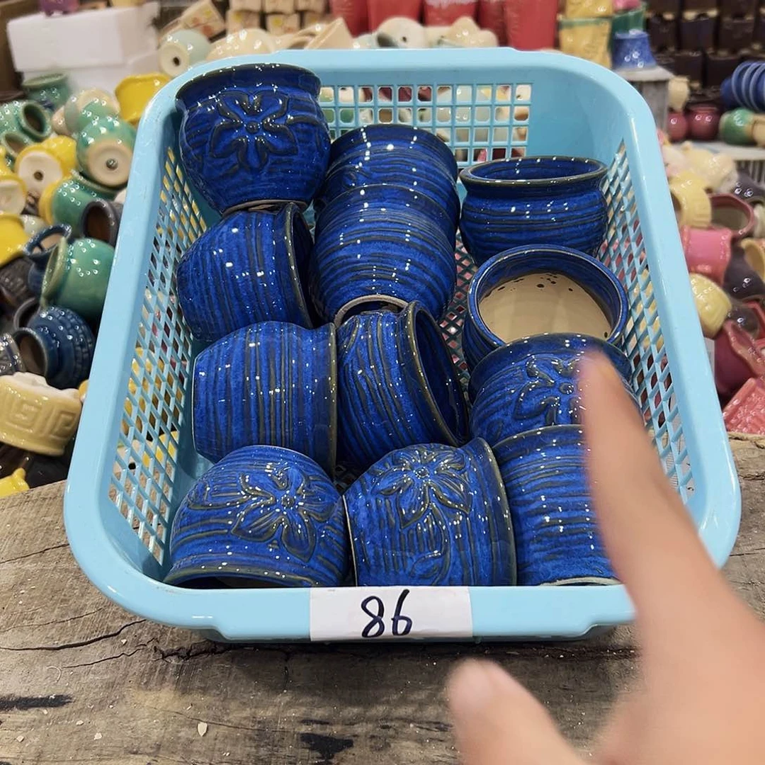 陶瓷高温陶瓷多肉花盆86