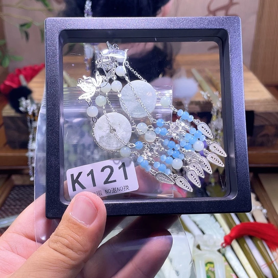 ℋ***）蛇纹石玉未镶嵌发饰