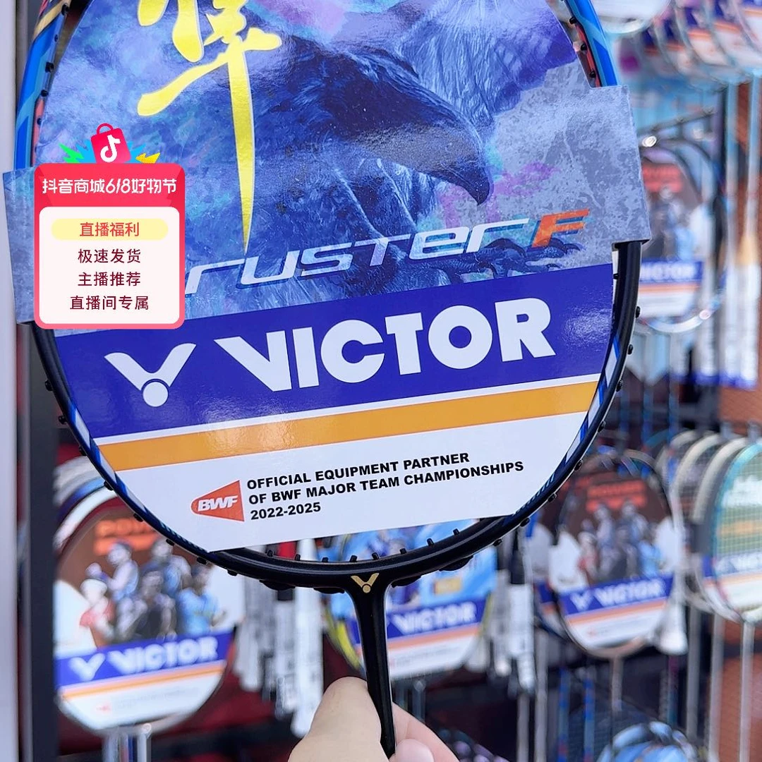 胜利羽毛球拍蓝隼