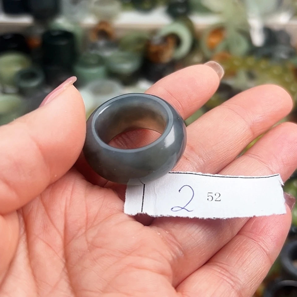 【闪购商品】合金蛇纹石玉戒指L****哥