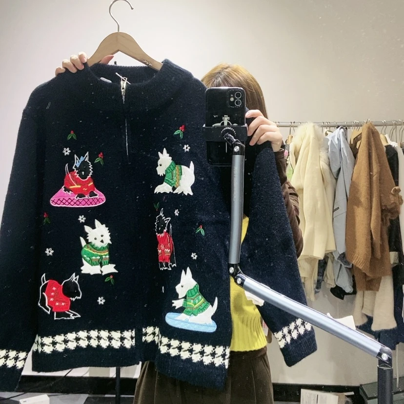 【闪购商品】黑色开衫
