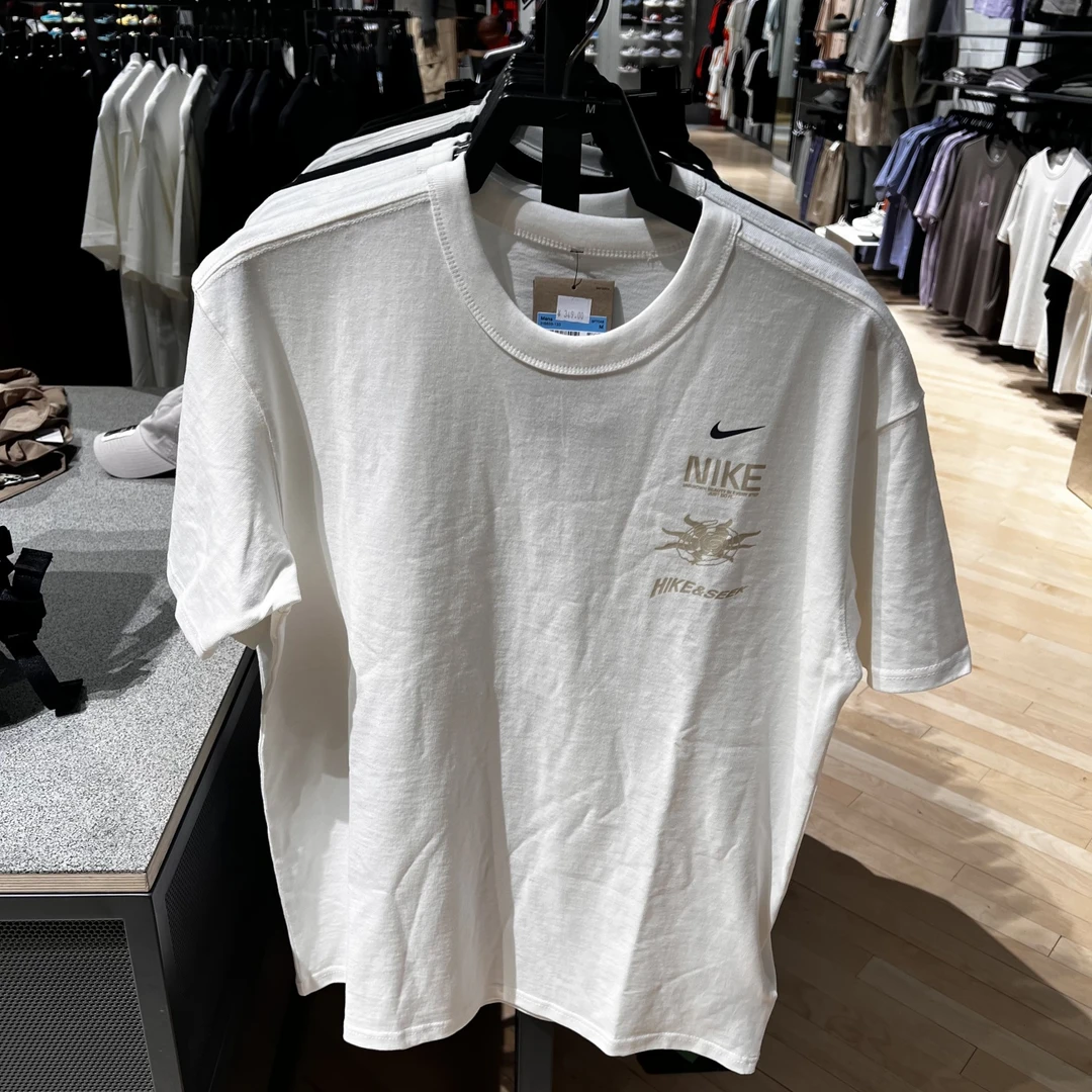 Nike/耐克男25夏季新款透气休闲印花圆领短袖运动T恤 IH8659-133