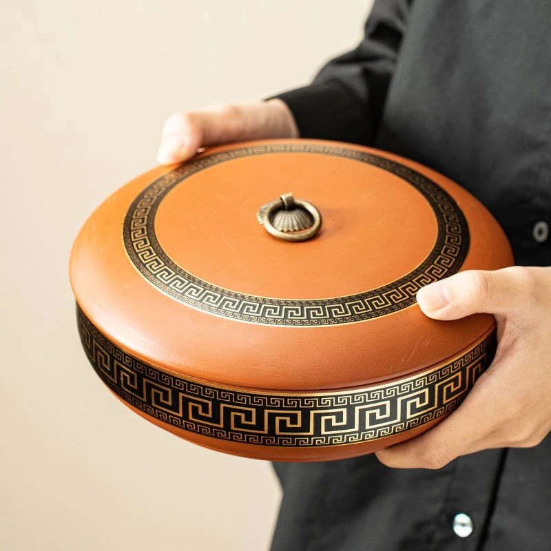 0360-紫砂普洱茶饼罐DS