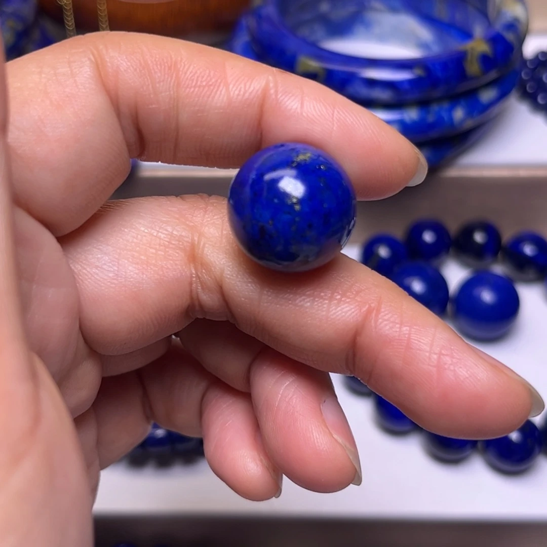 青金石吊坠(不含链)未镶嵌单珠17.2m m