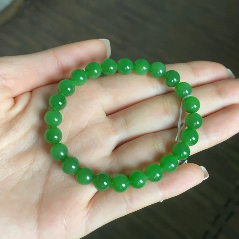 【闪购商品】未镶嵌手链和田玉（碧玉）