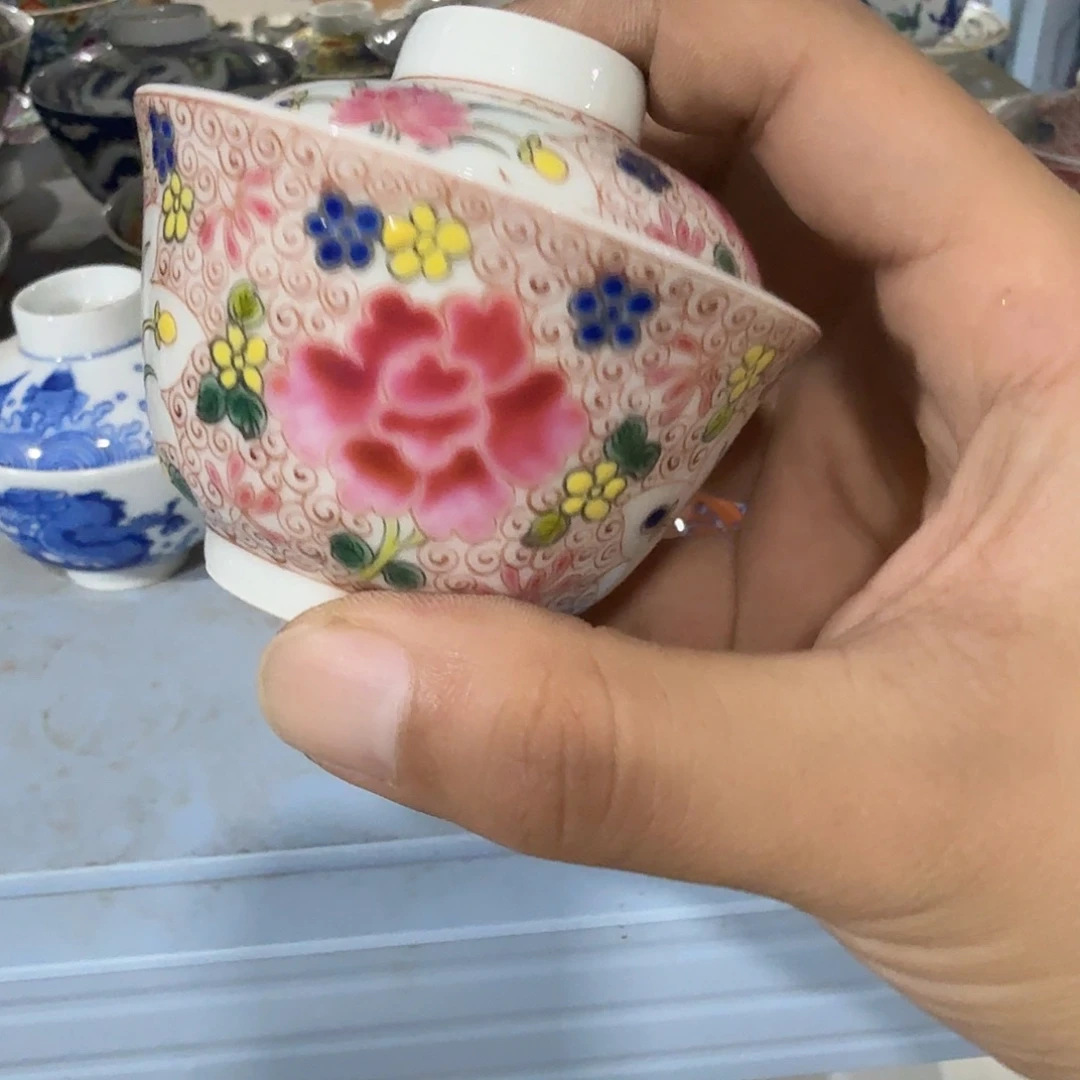 瓷片摆件手绘瓷器全部处理
