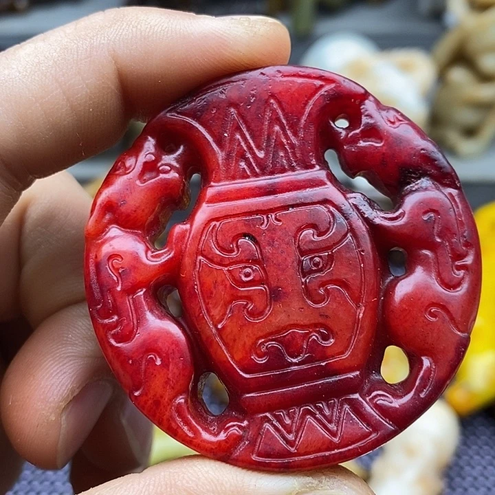 未镶嵌蛇纹石玉颈饰