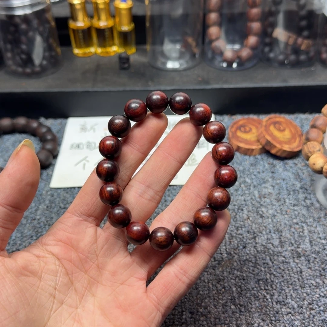 藤类海南红降花梨公1.2单圈圆珠降真香