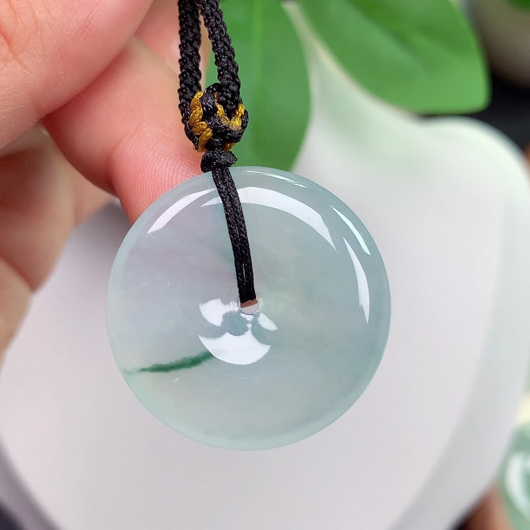 颈饰未镶嵌翡翠平安扣 28x4.6mm