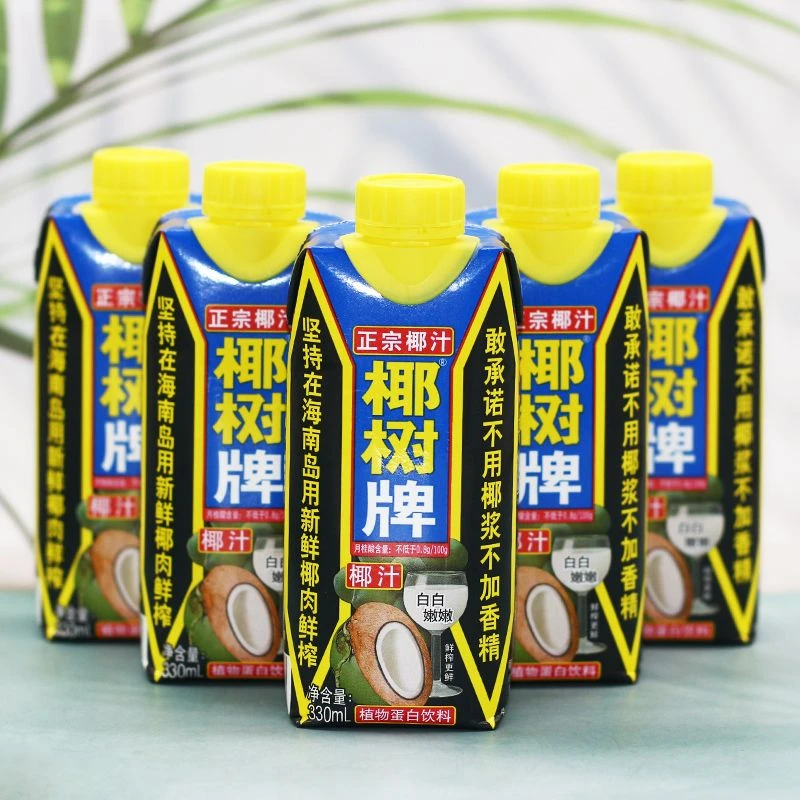 正宗椰树牌椰子汁330ml*8/18盒瓶整箱海南正宗植物蛋白椰奶椰汁水