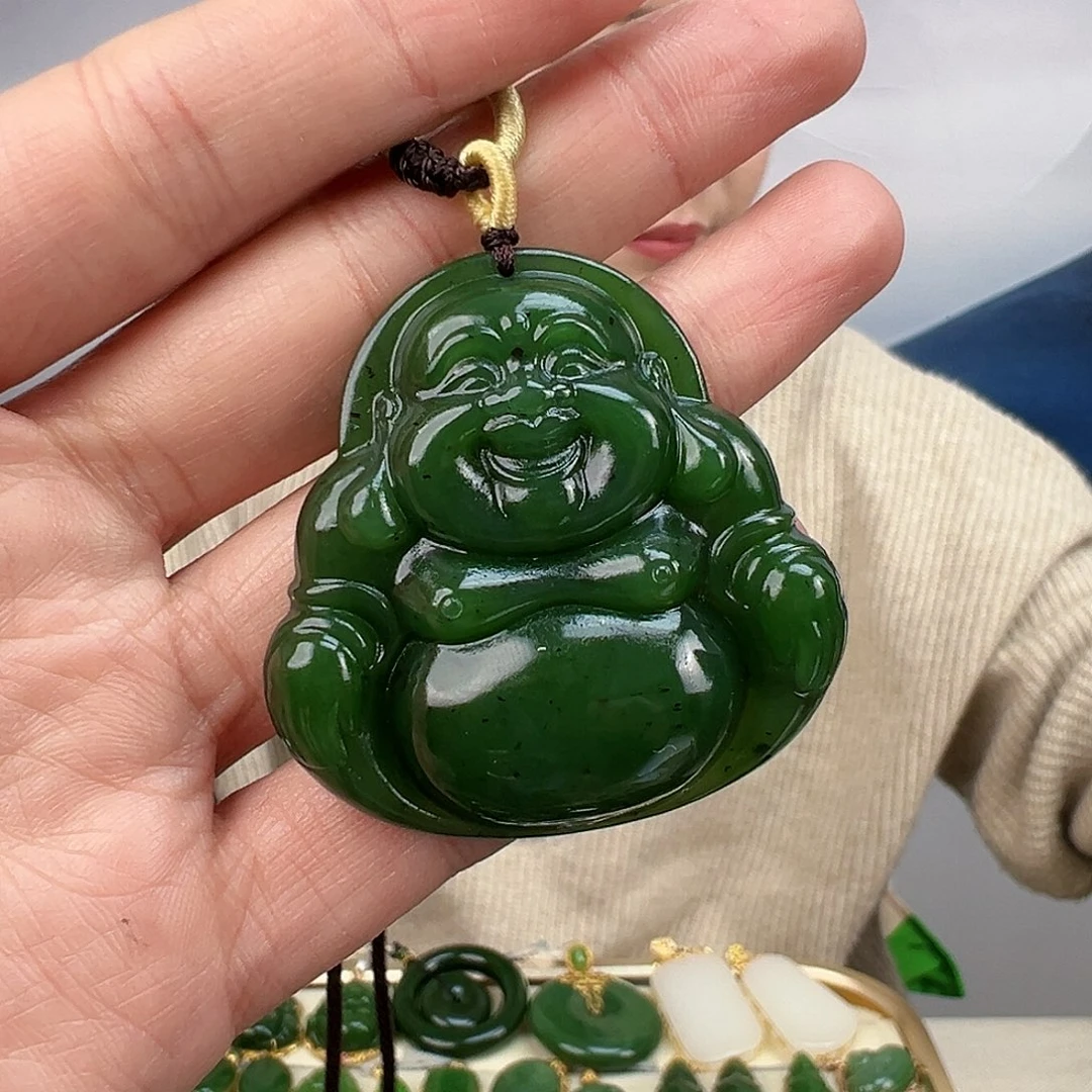 和田玉（碧玉）颈饰未镶嵌