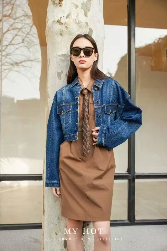 25春季新款时尚牛仔外套