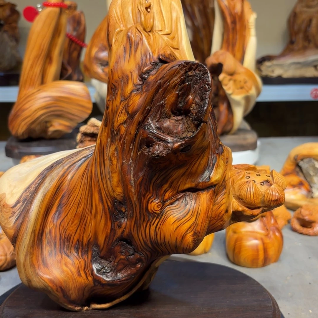 柏木太行崖柏观音菩萨