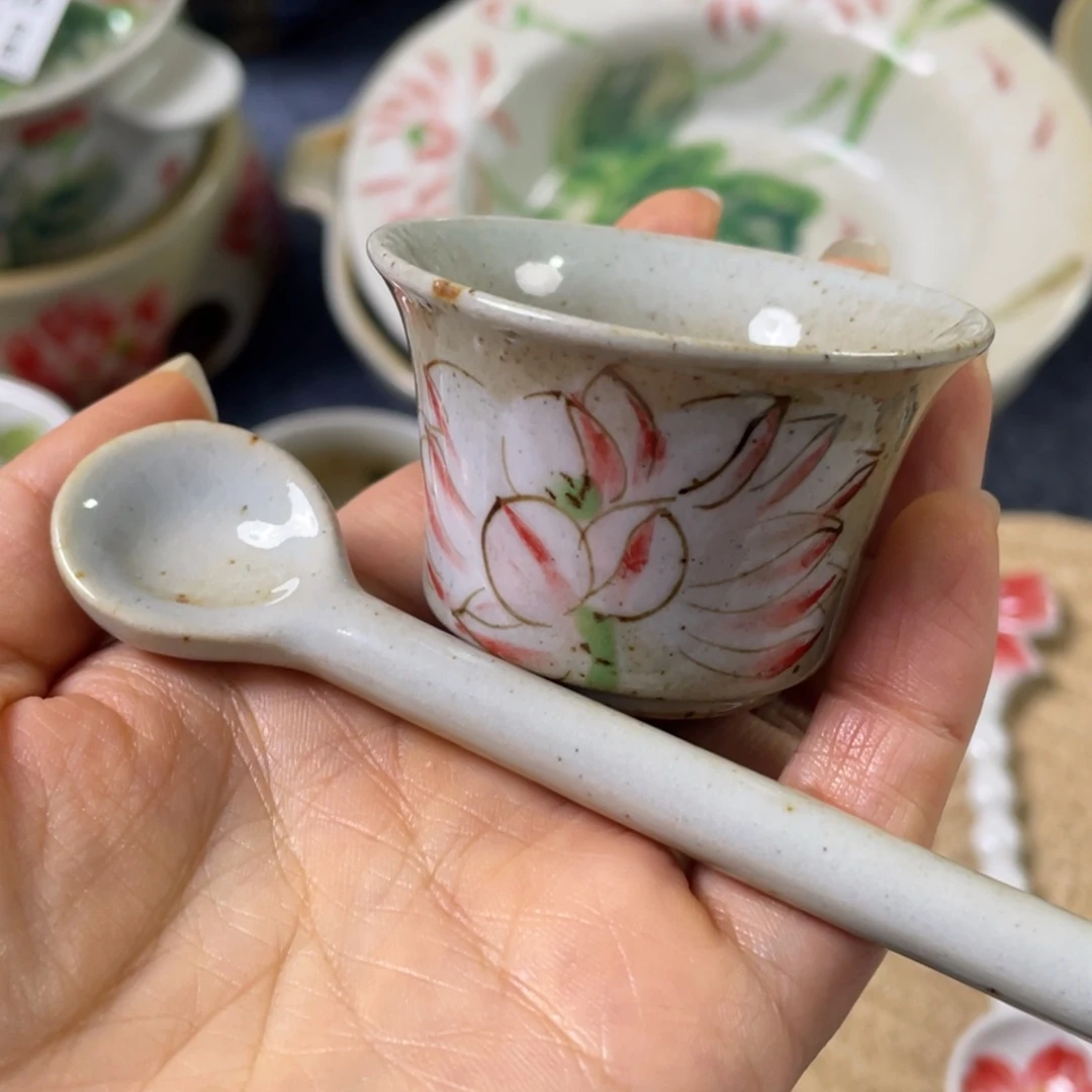 萱***草杯景德镇高温陶瓷888
