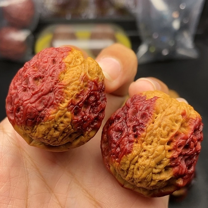 【闪购商品】把件文玩核桃36尺蛇皮球