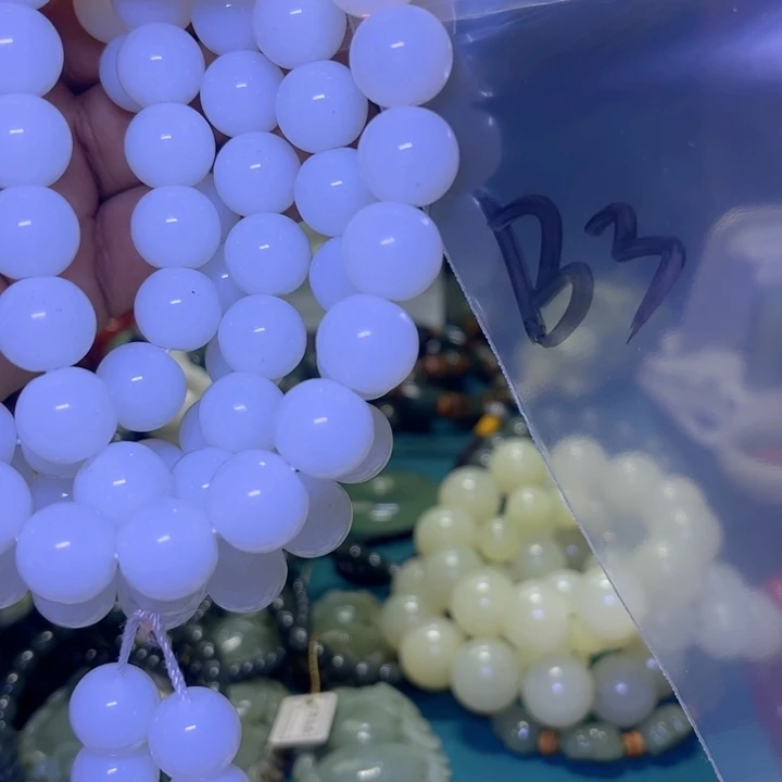 蛇纹石玉未镶嵌项链小**我