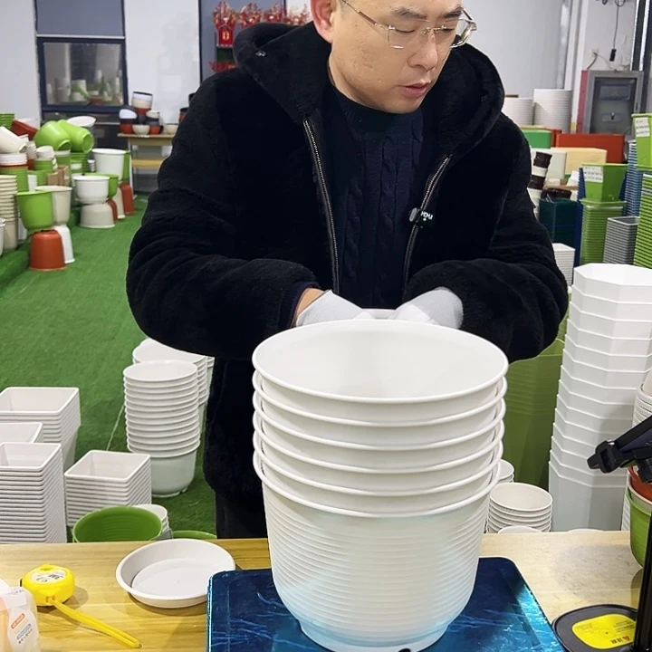 正品矮陶口24高17白色6只无托