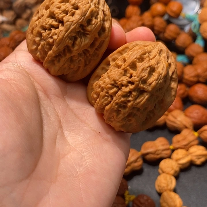 木质类将军榜核桃对子