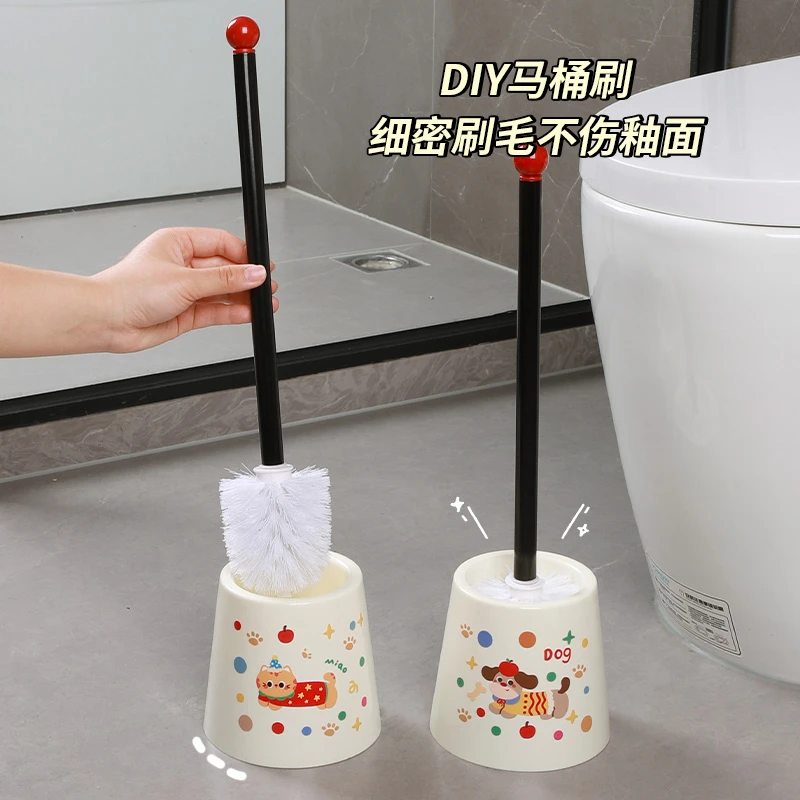马桶刷家用无死角卫生间壁挂清洁刷圆形底座专用厕所刷子神器