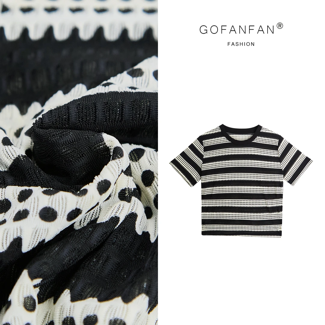 GFF STUDIO【空气条纹控】设计师穿搭条纹舒适宽松短袖T恤