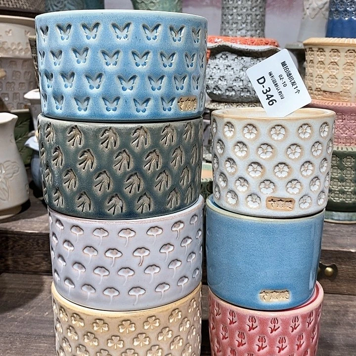 七里烧花盆2-10-346口径7