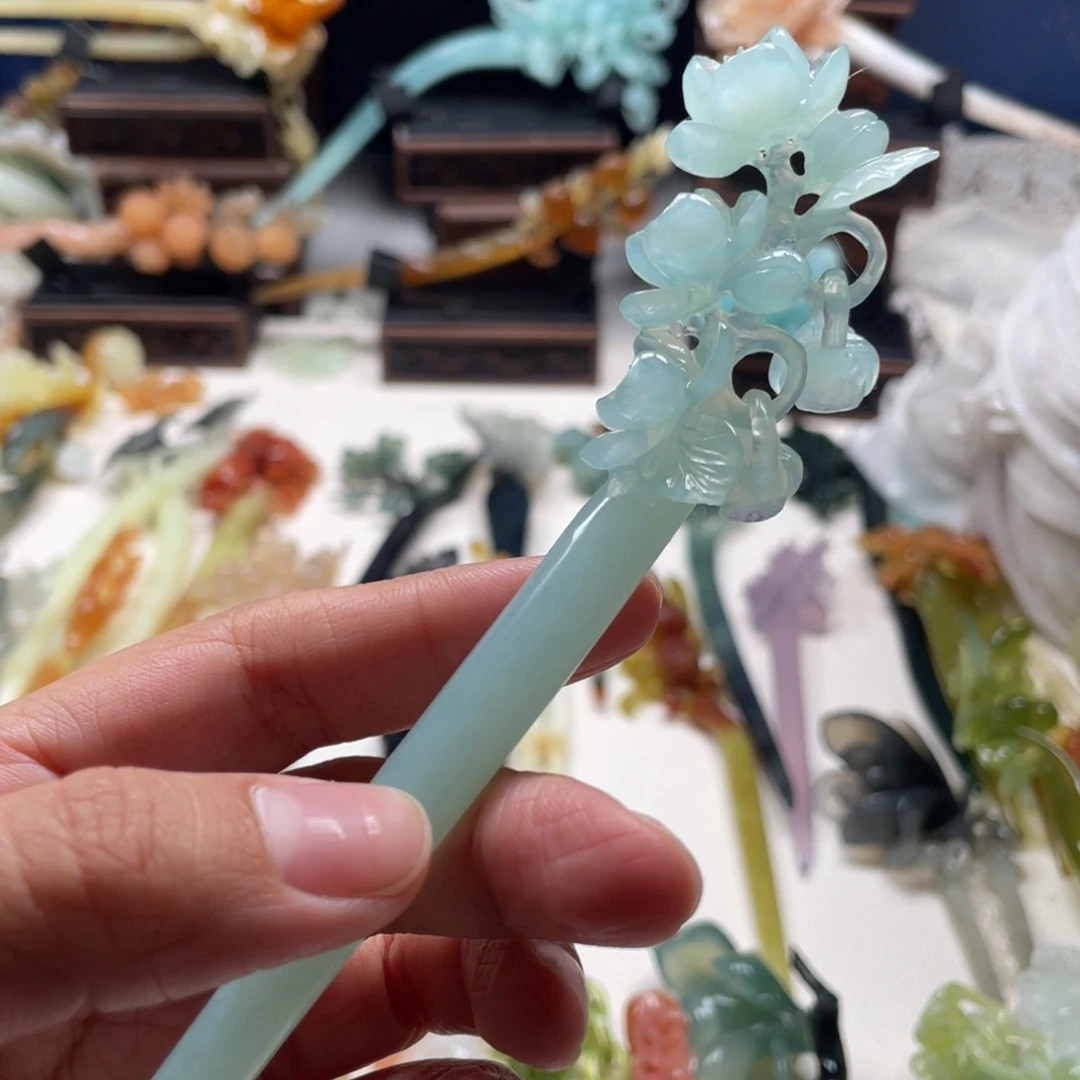 【闪购商品】未镶嵌岫玉发饰?***：