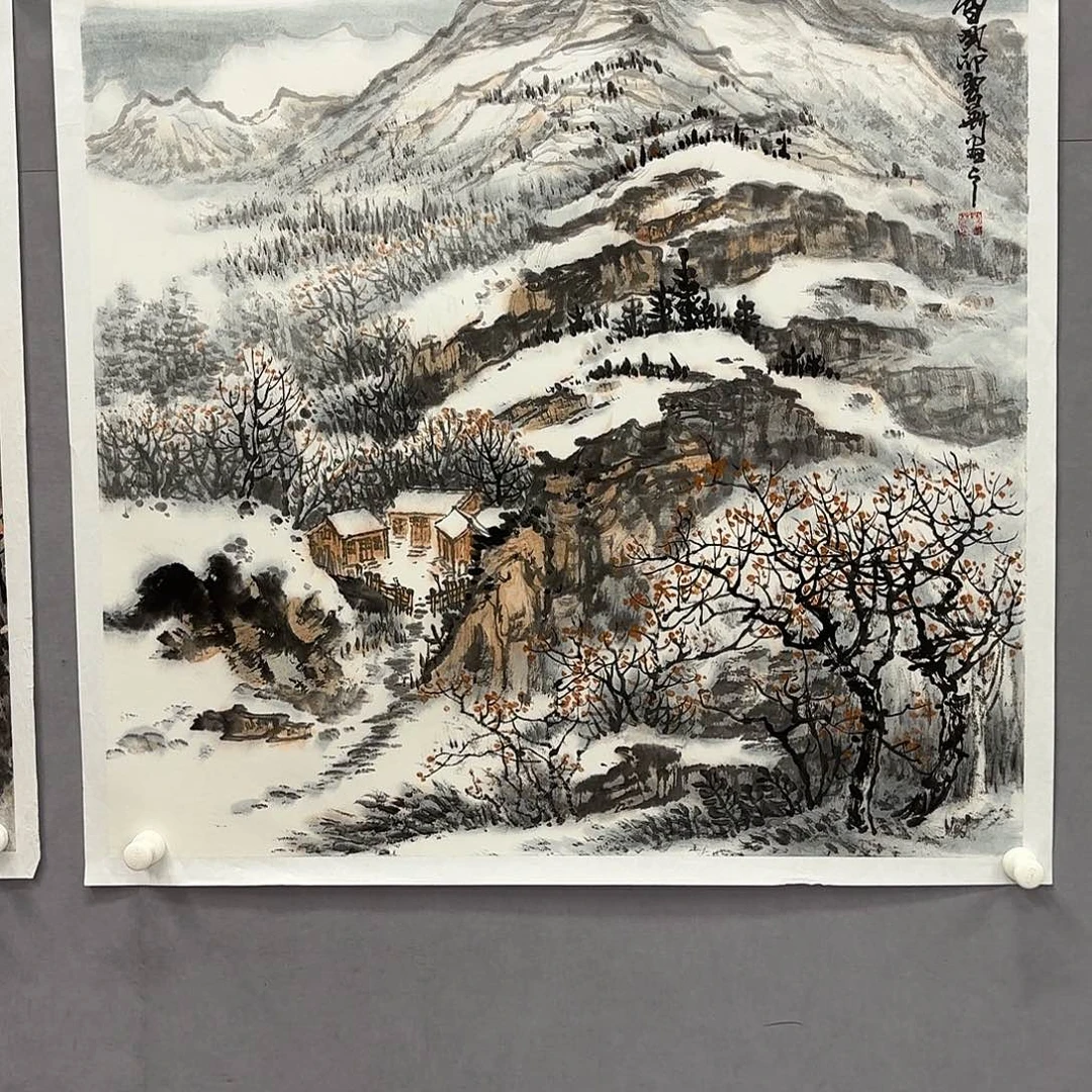 国画艺术家真人手绘