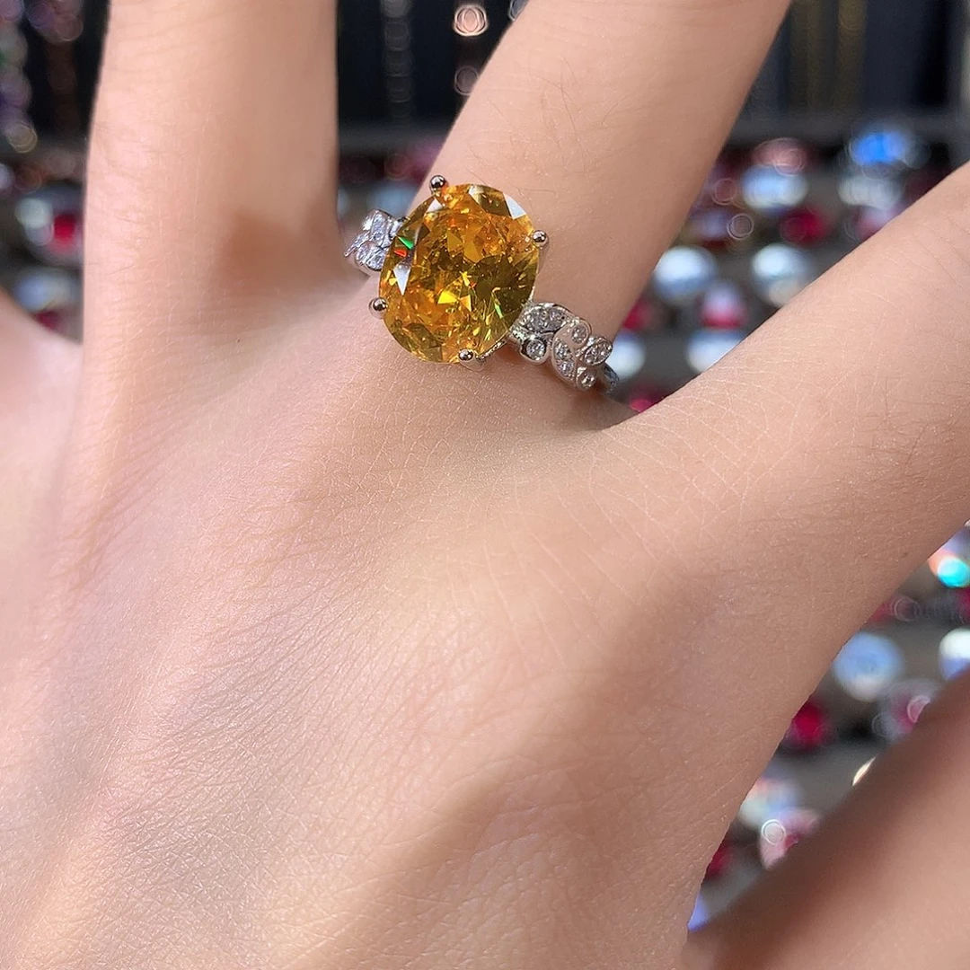 银S925镶嵌戒指碧玺白911