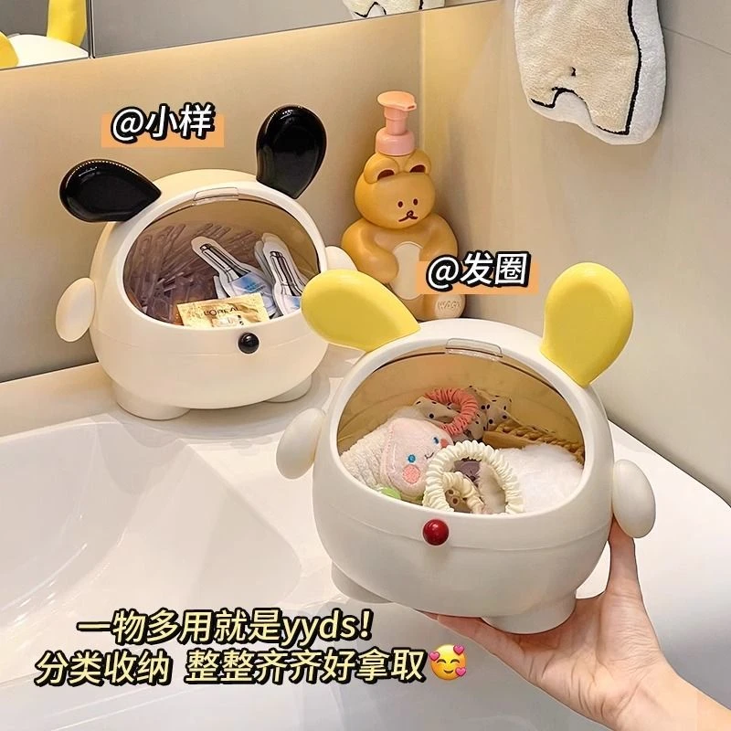 浴室发圈收纳盒梳妆台发饰发夹收纳神器卫生间头绳发绳首饰收纳J