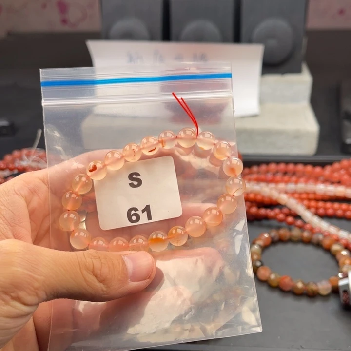 南红玛瑙未镶嵌多样性发货默认微瑕9mm