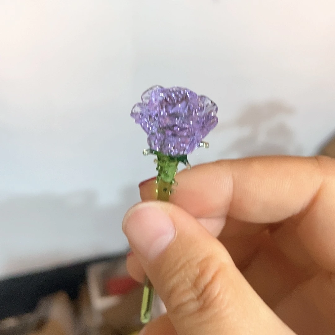 琉璃手工艺品紫色