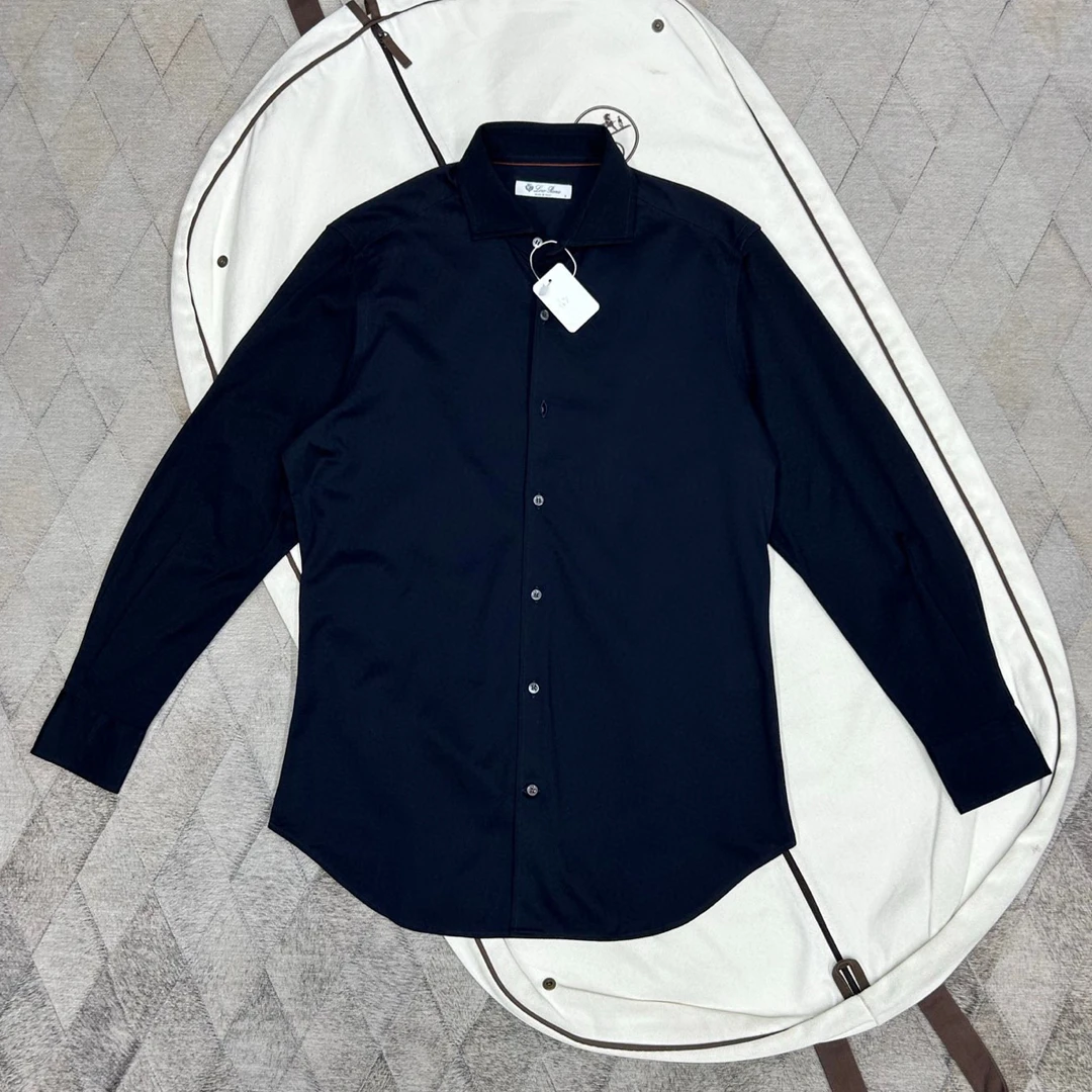 未使用 Loro Piana/诺悠翩雅 135262 新款 海岛棉衬衫 尺码S码