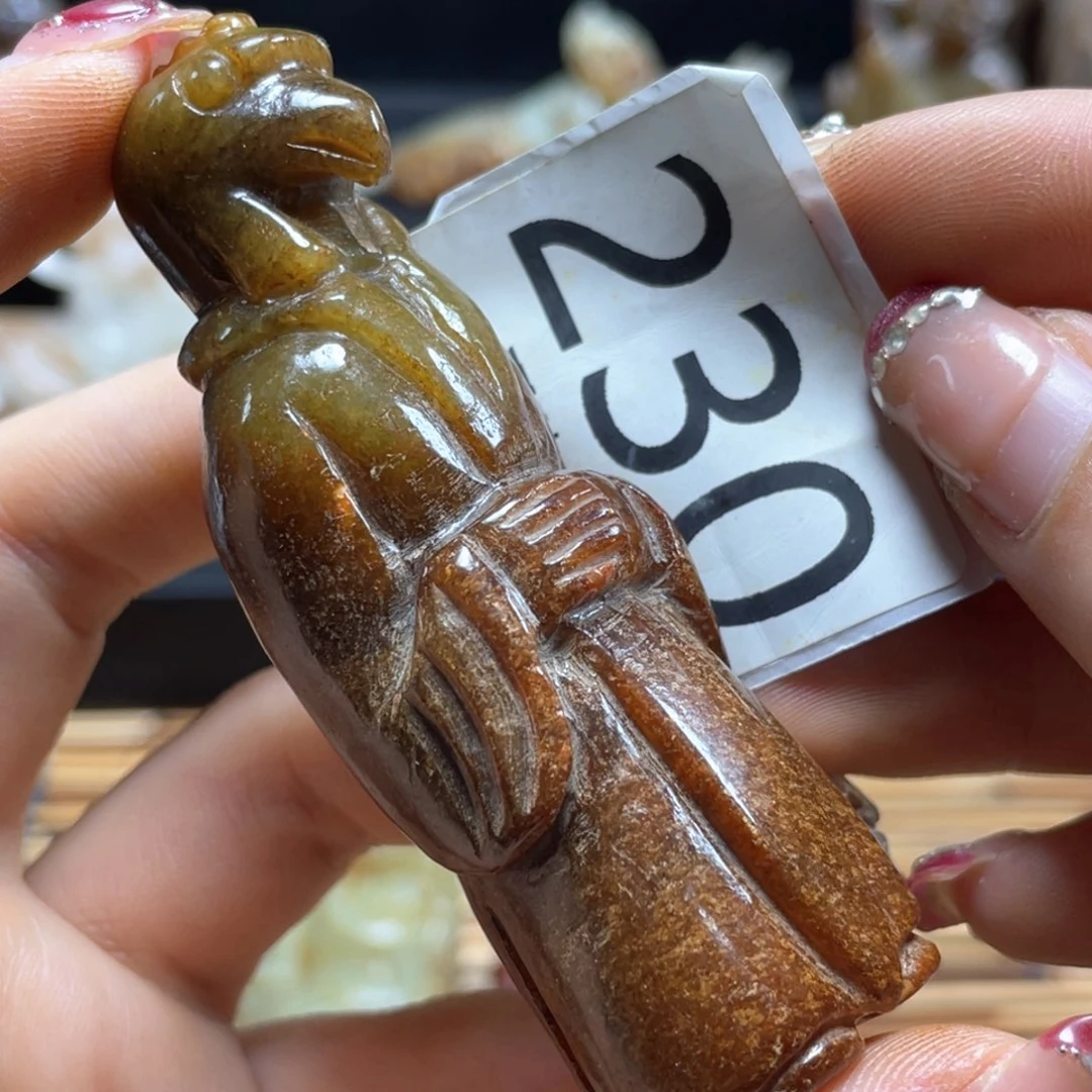 紫***瞳颈饰未镶嵌和田玉