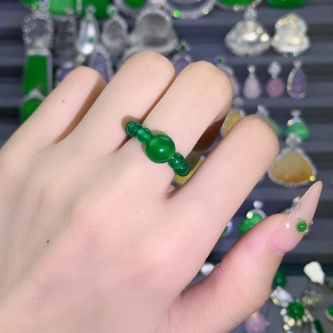 玛瑙/玉髓戒指未镶嵌大小备注