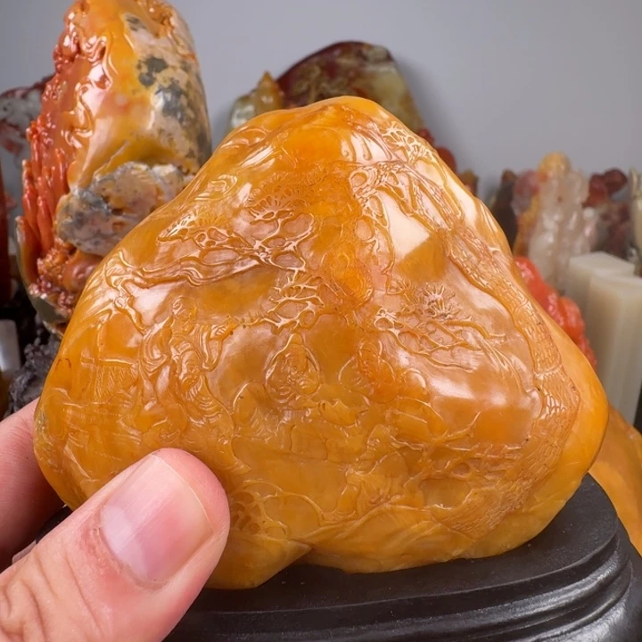 ****—寿山石寿山石鹿目