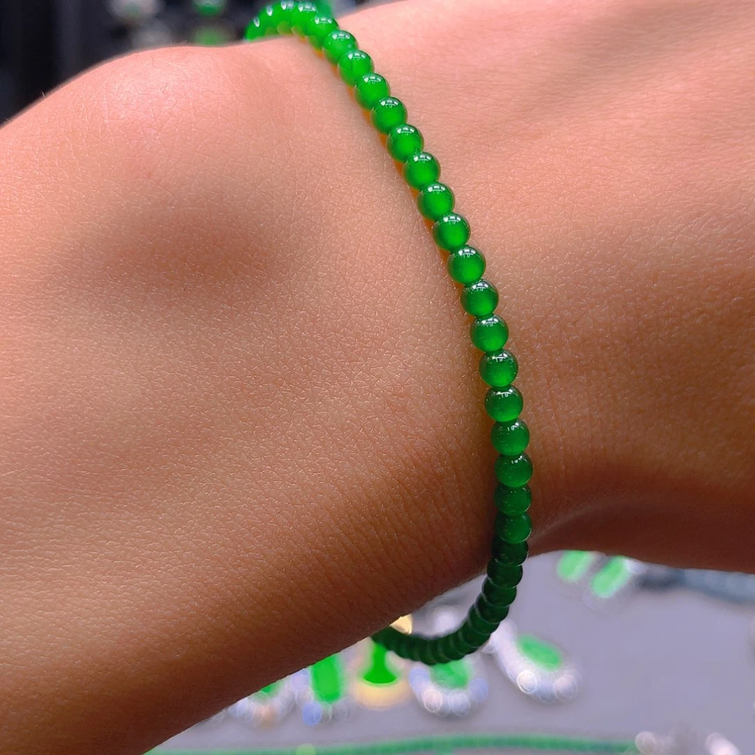 翡翠未镶嵌耳饰天然翡翠