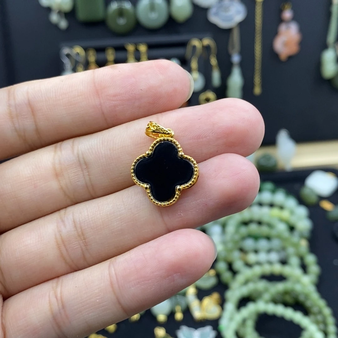 玛瑙/玉髓颈饰银S925镶嵌