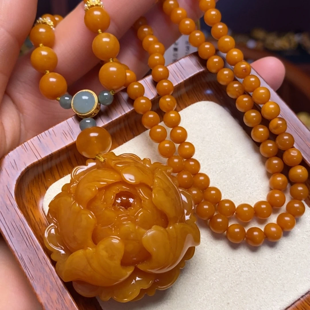 【闪购商品】蜜蜡颈饰未镶嵌项链