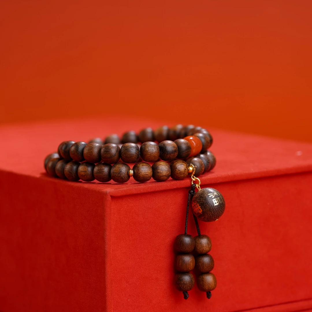 沉香【中国工艺】【帝王级】越南芽庄金丝玉化紫奇楠0.7*0.8设计款