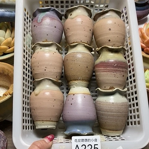 紫砂花盆225微瑕品口径3.5左右