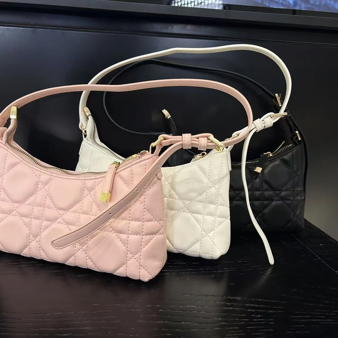 COCO DICV2025新款高端时尚女包 饺子夹层  黑白粉色