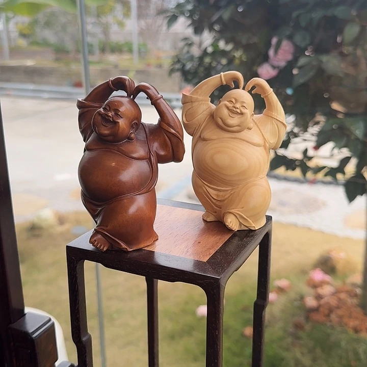 u****7七天无理由退换货小叶黄杨开心弥勒2个