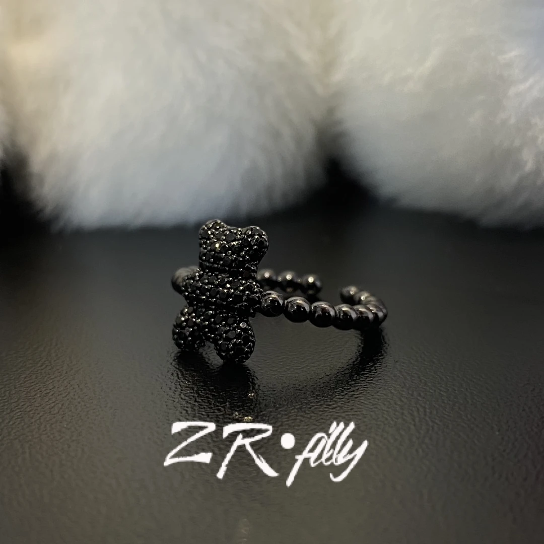 非金属莫桑石戒指 精致百搭时尚轻奢戒指2578