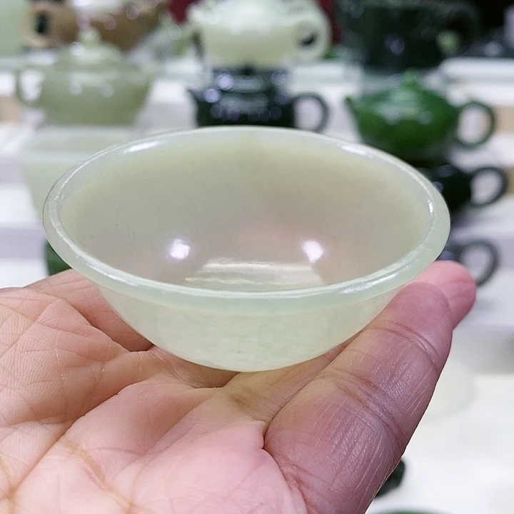 未镶嵌和田玉挂件茶杯65m l